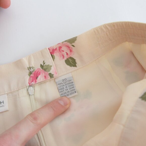 Liz Claiborne Rose Print Blazer - Cream and Pink - Picture 15 of 16